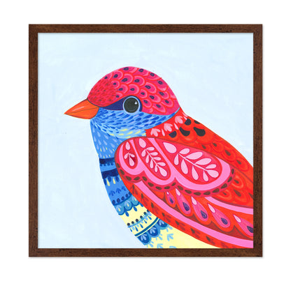 Colored Bird With Intricate Patterns