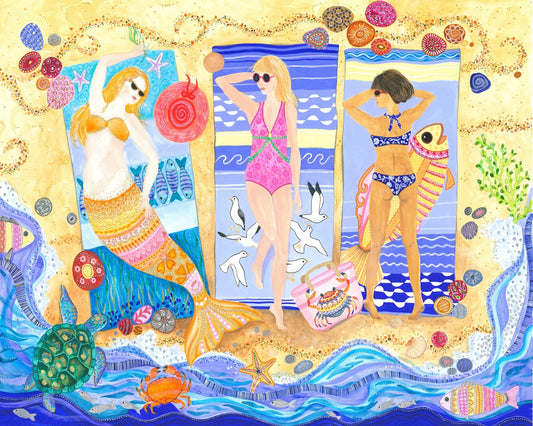 Colorful Beach Scene No1