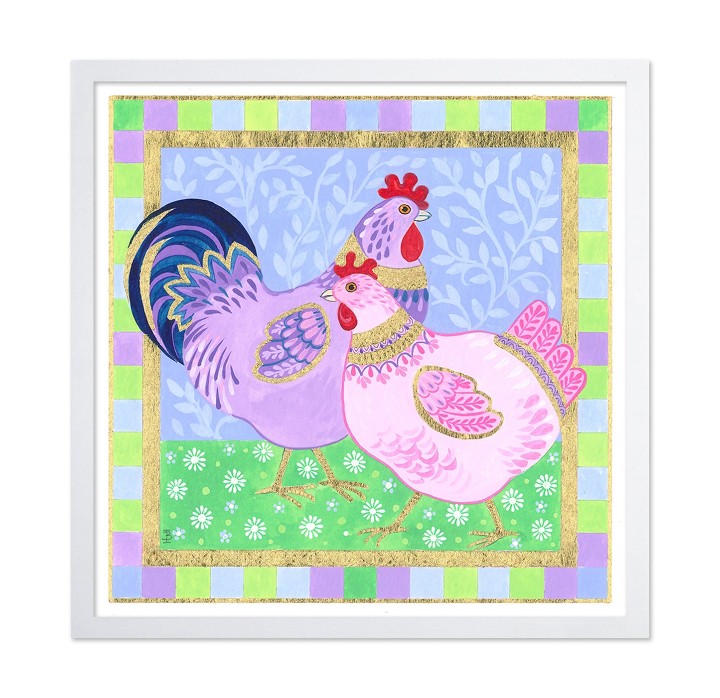 Colorful Chicken Abstract
