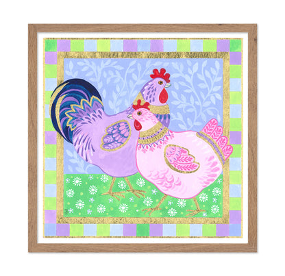 Colorful Chicken Abstract