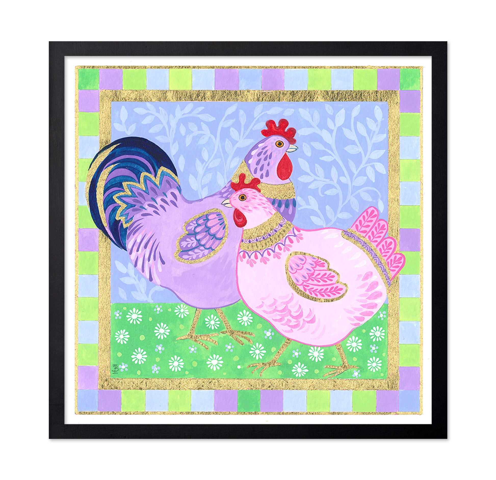 Colorful Chicken Abstract