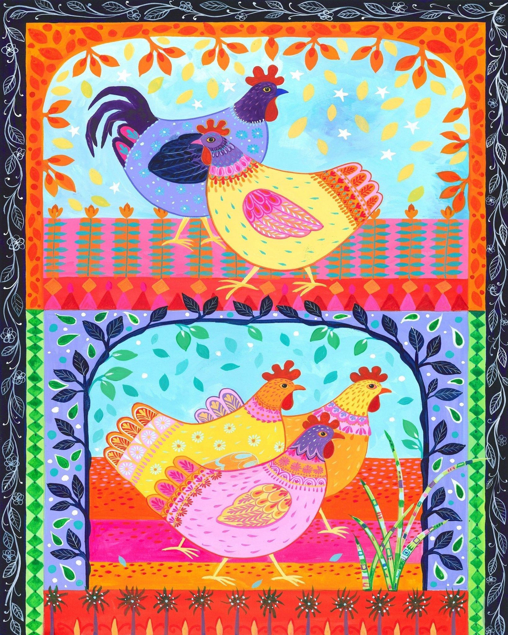 Colorful Chickens