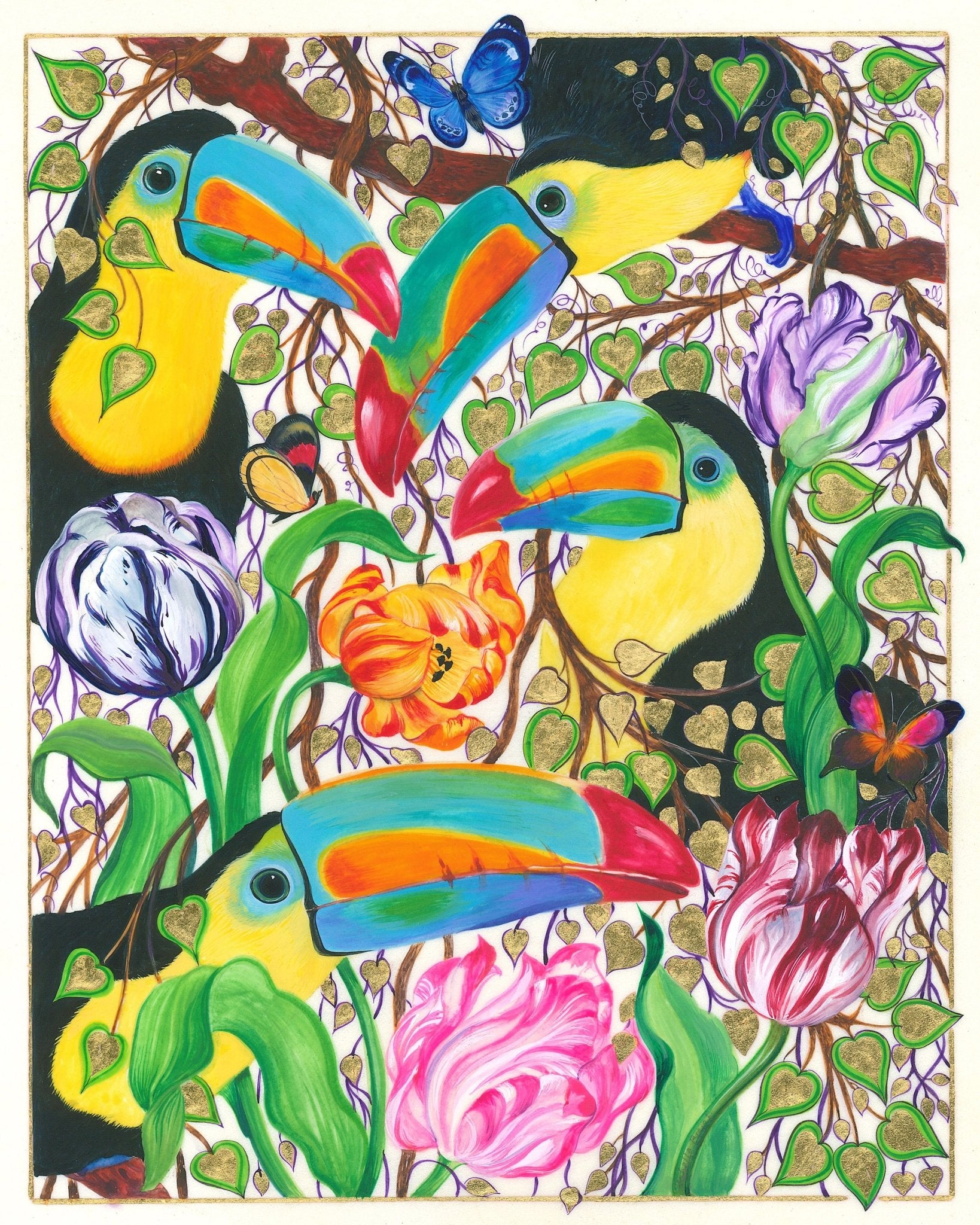 Colorful Toucans