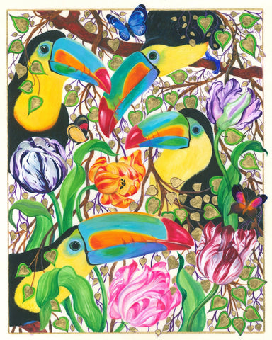 Colorful Toucans