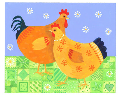 Hen And Cockerel