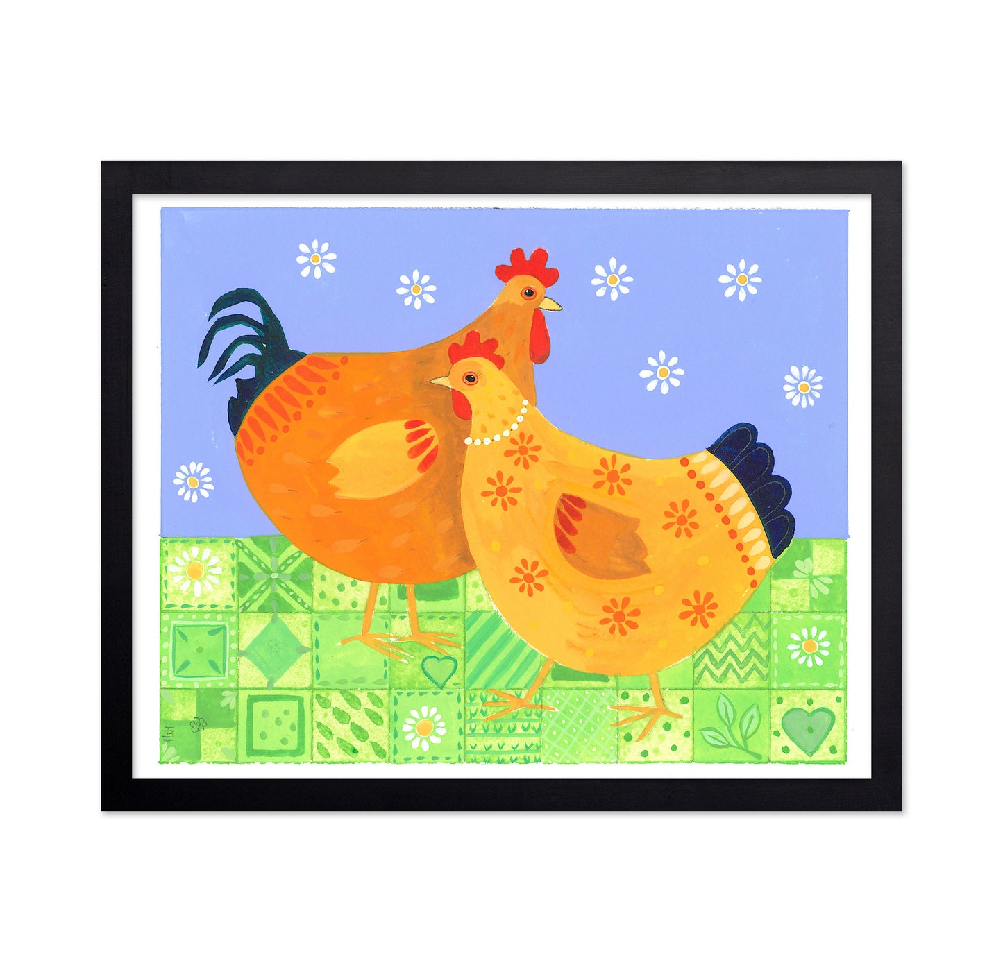 Hen And Cockerel