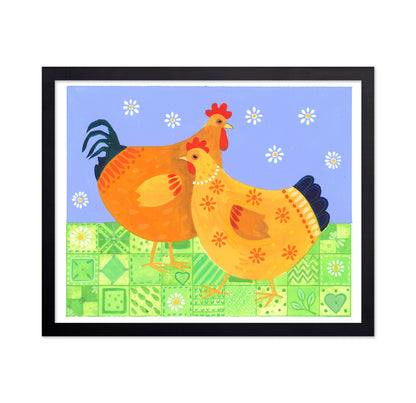 Hen And Cockerel