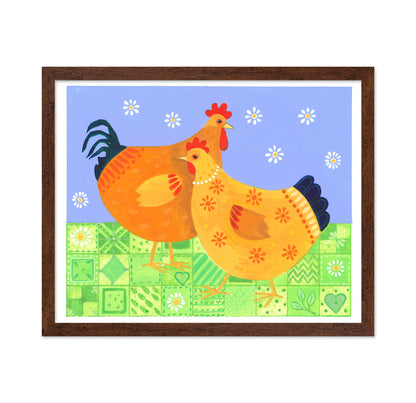 Hen And Cockerel
