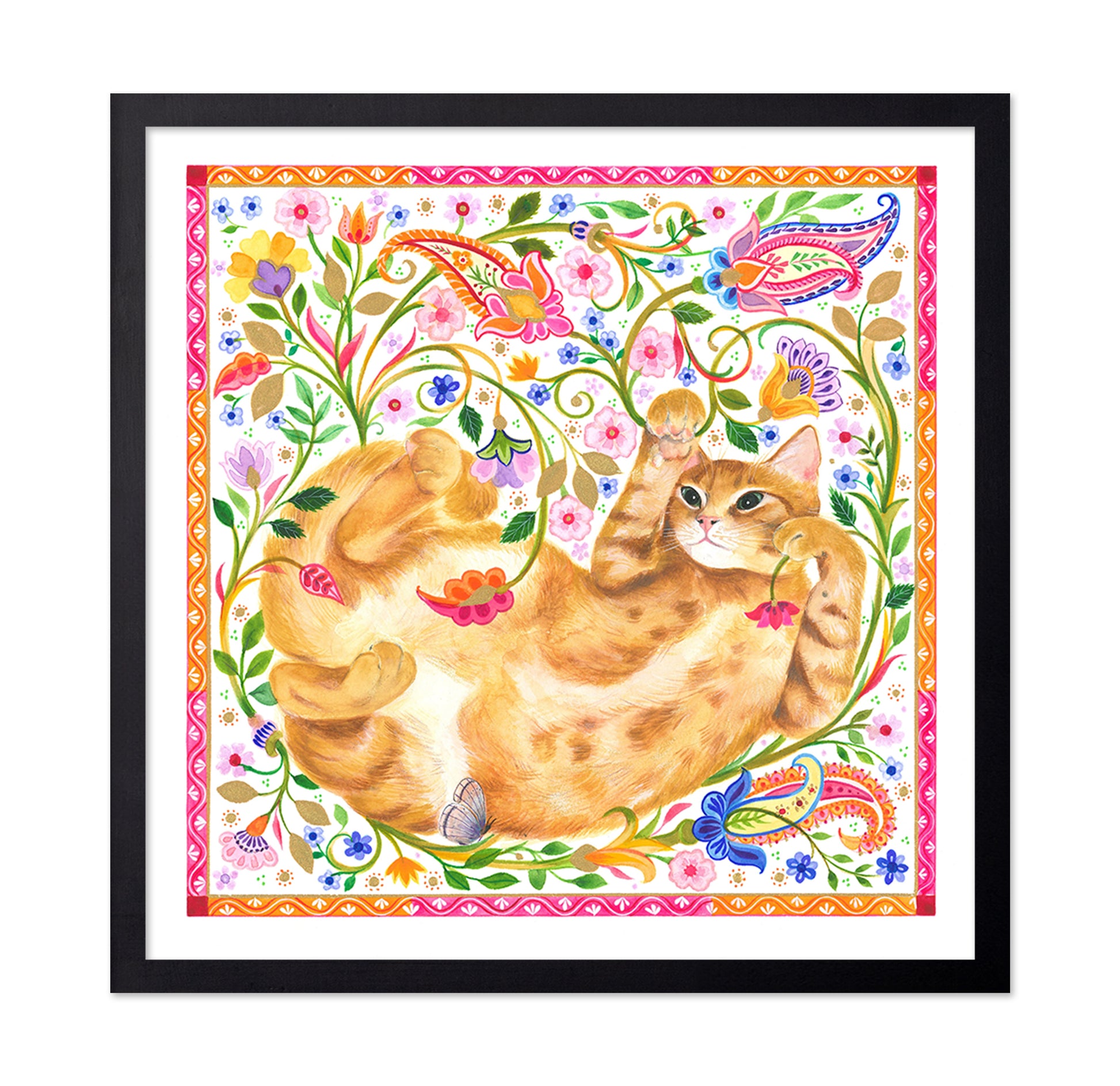 Paisley Ginger Cat