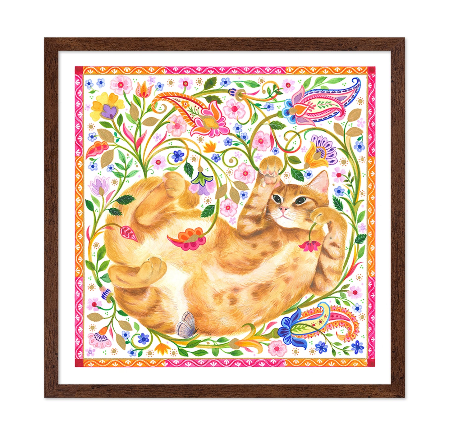Paisley Ginger Cat