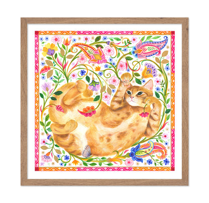 Paisley Ginger Cat