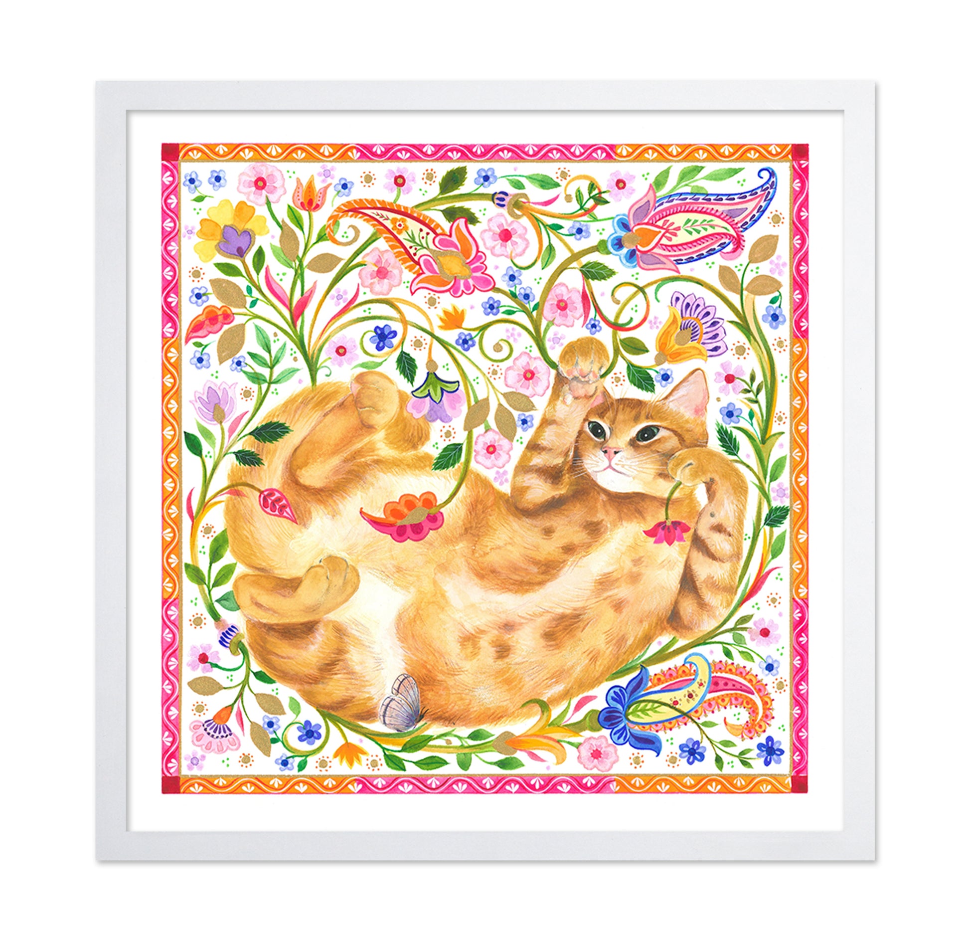 Paisley Ginger Cat