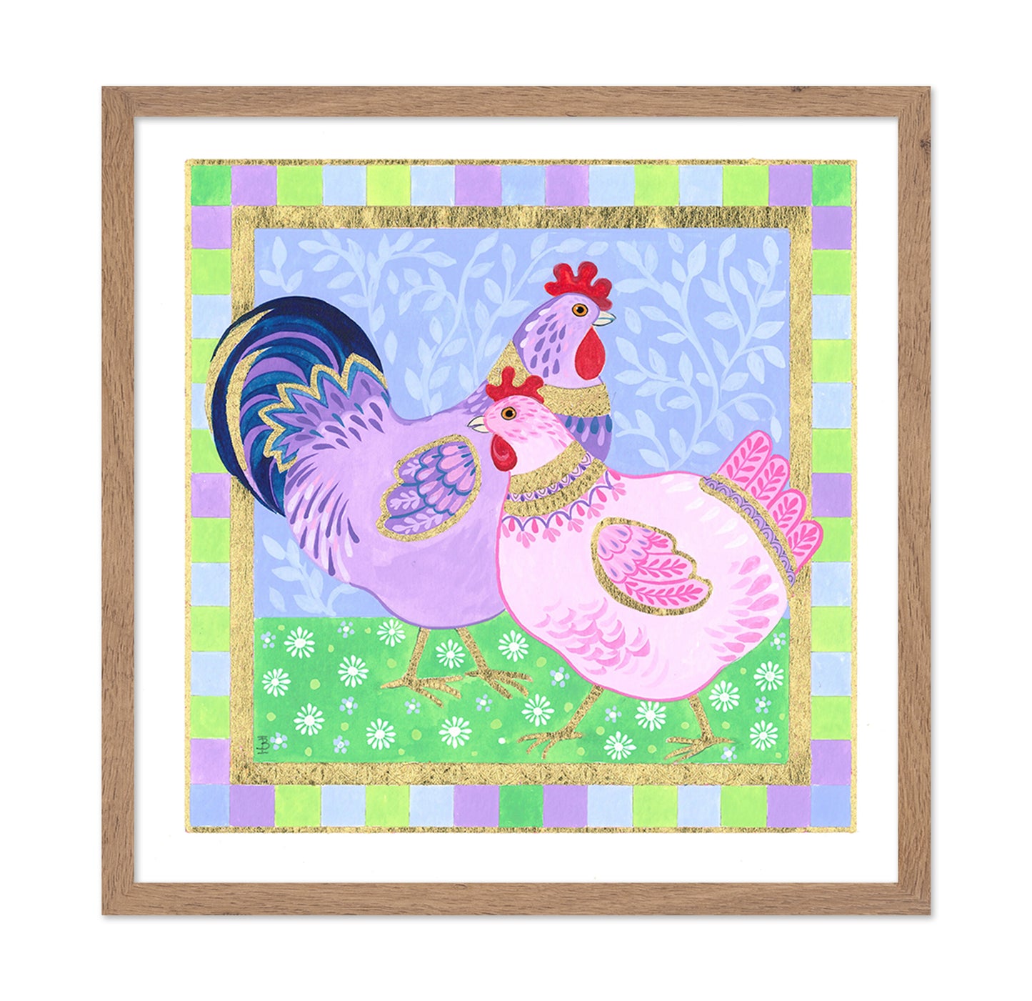 Colour Hens and Cockerel