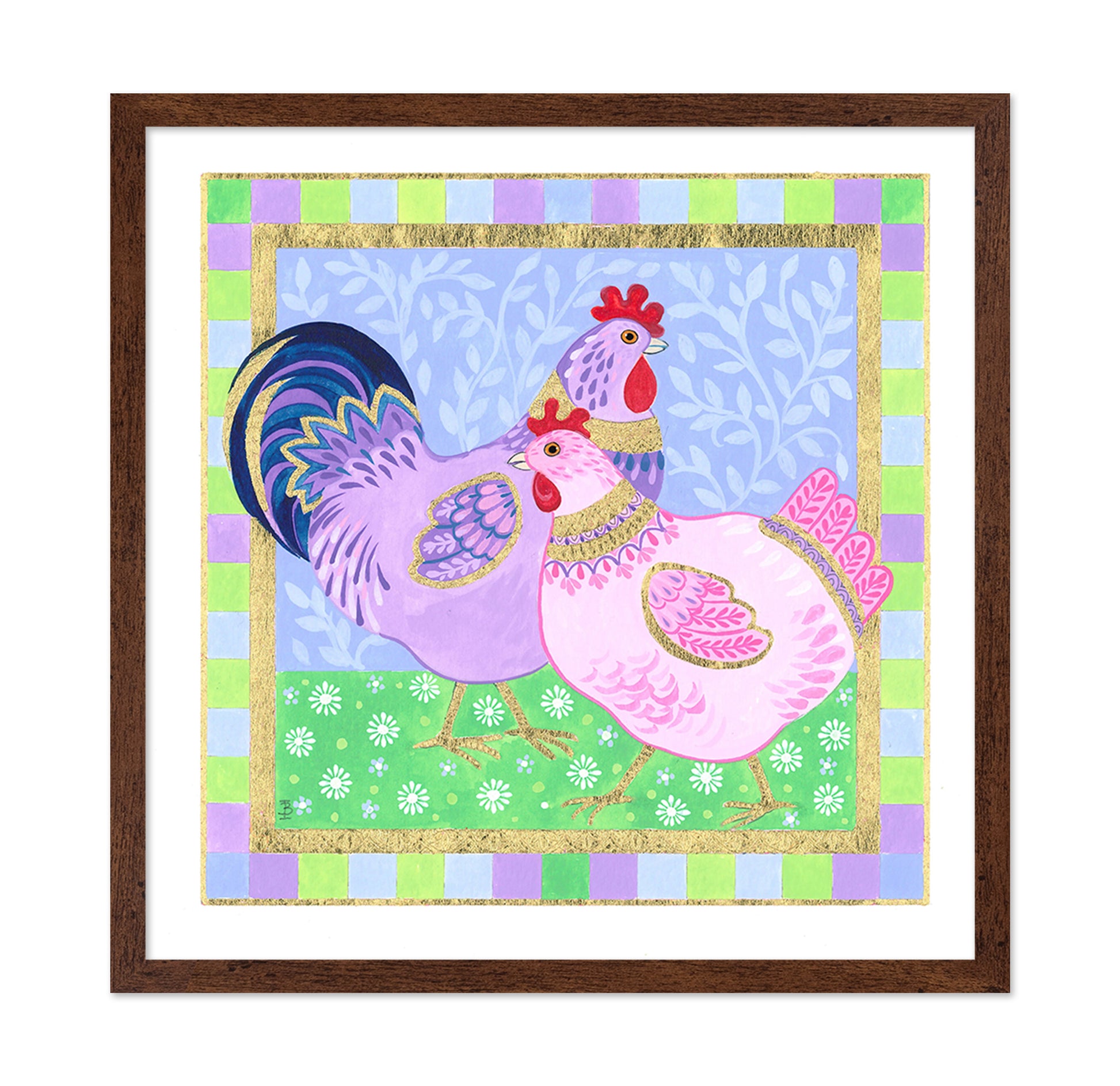 Colour Hens and Cockerel