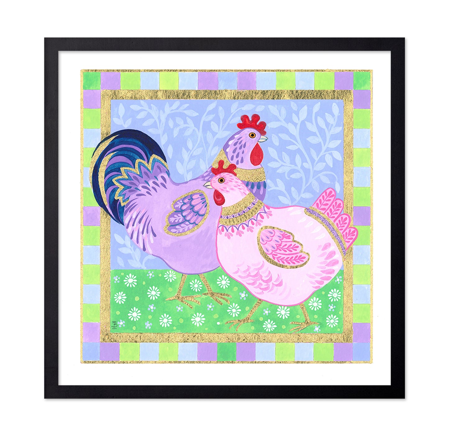 Colour Hens and Cockerel