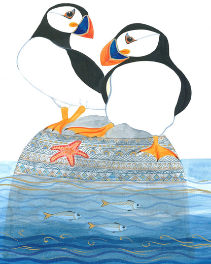 Puffins on the Rock