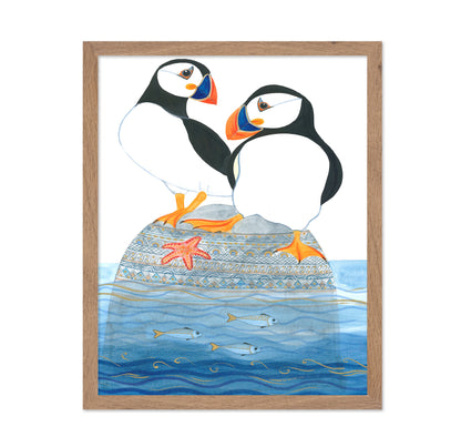 Puffins on the Rock