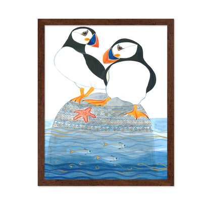 Puffins on the Rock