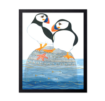 Puffins on the Rock