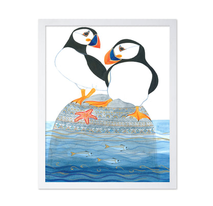 Puffins on the Rock