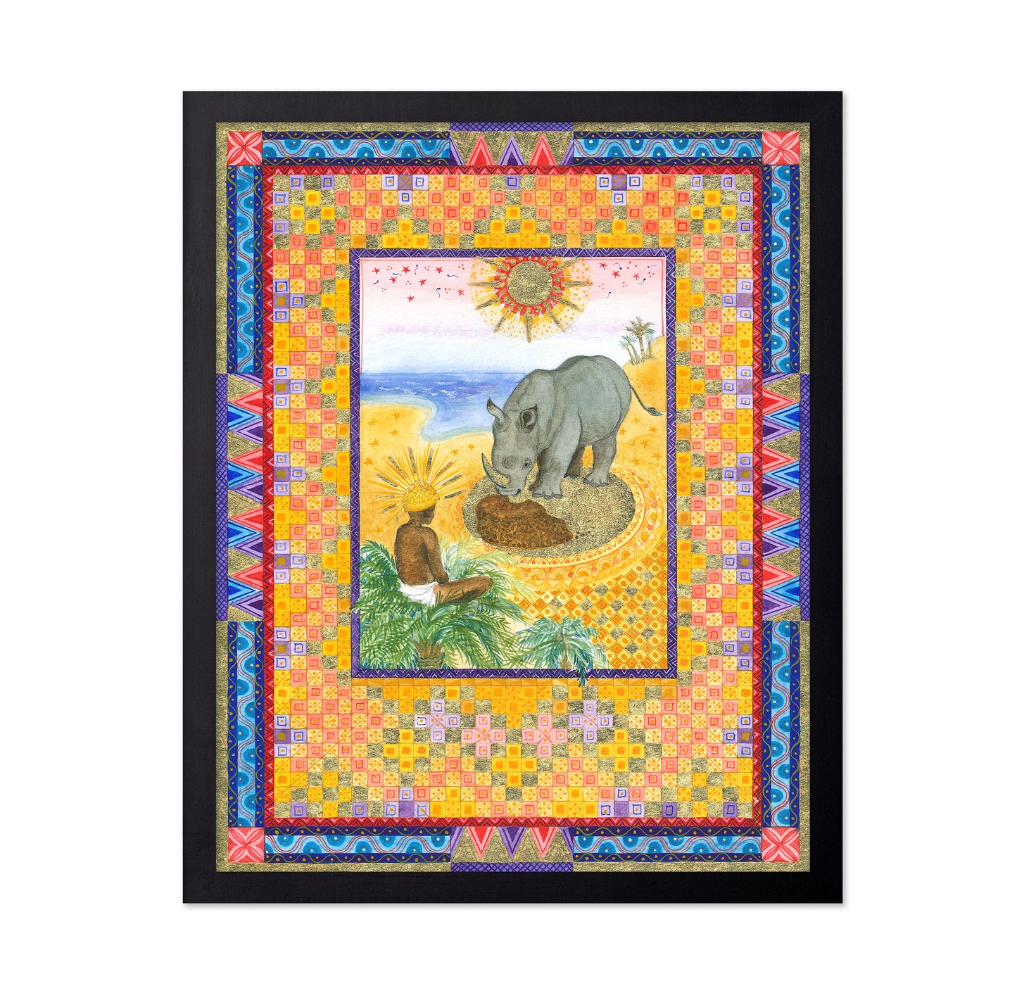 Rhino Folklore Illustration