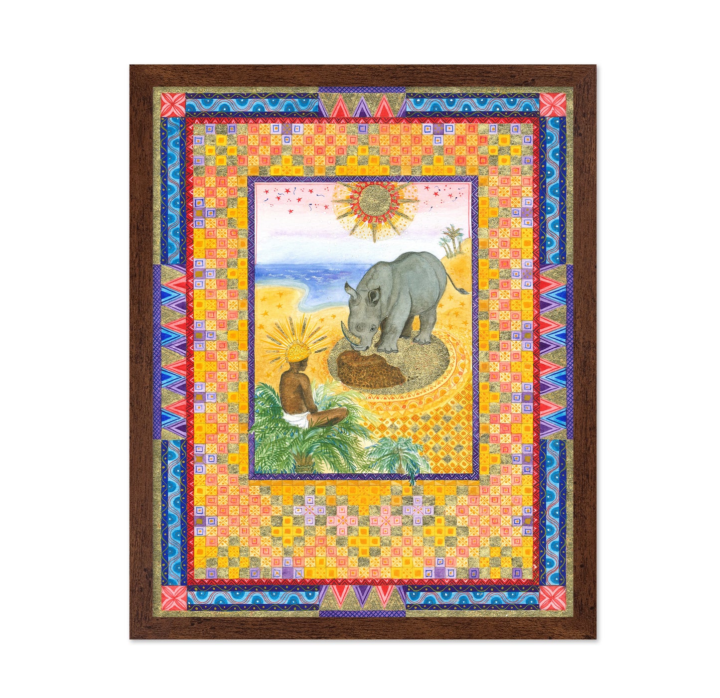 Rhino Folklore Illustration