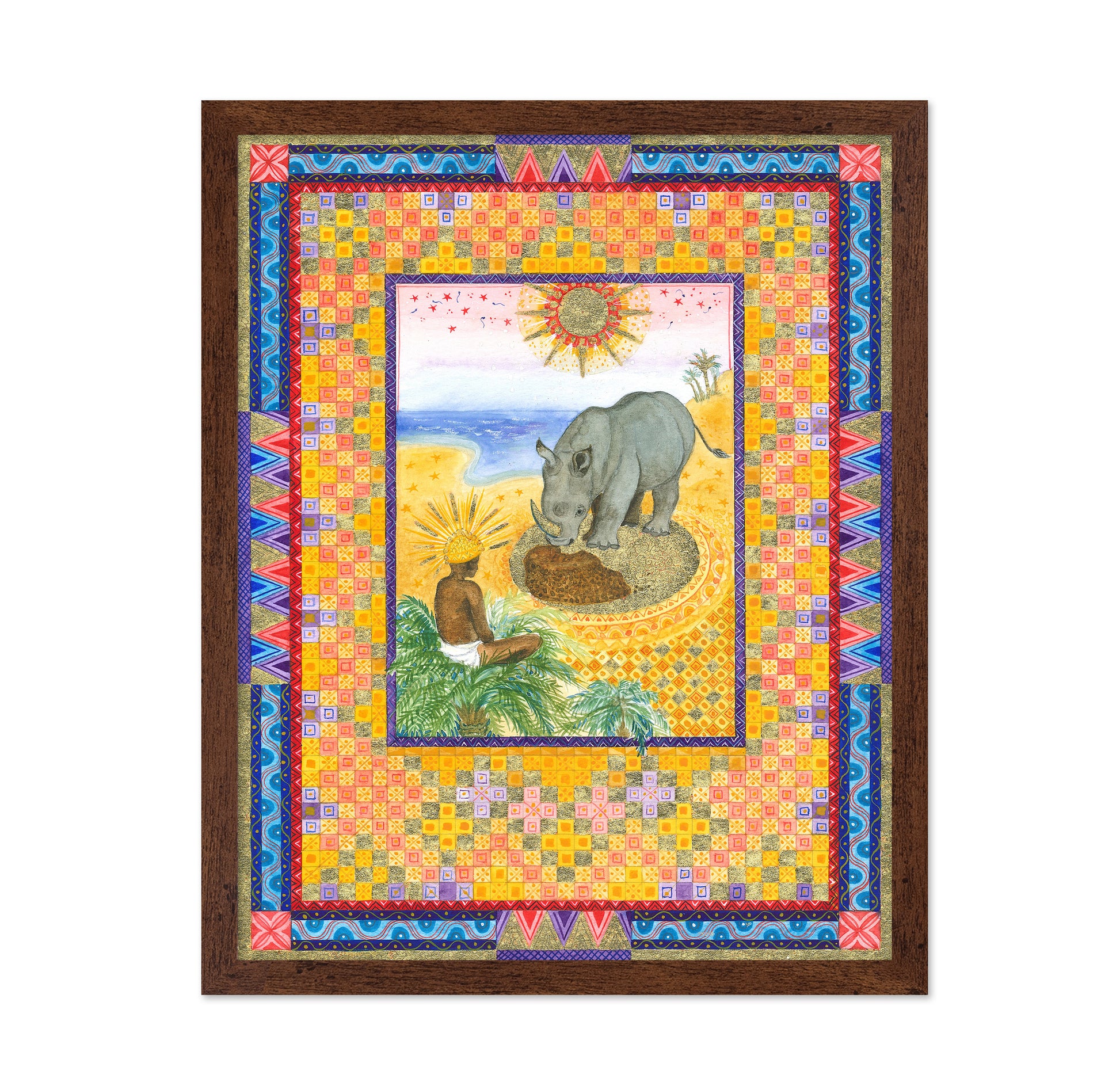 Rhino Folklore Illustration