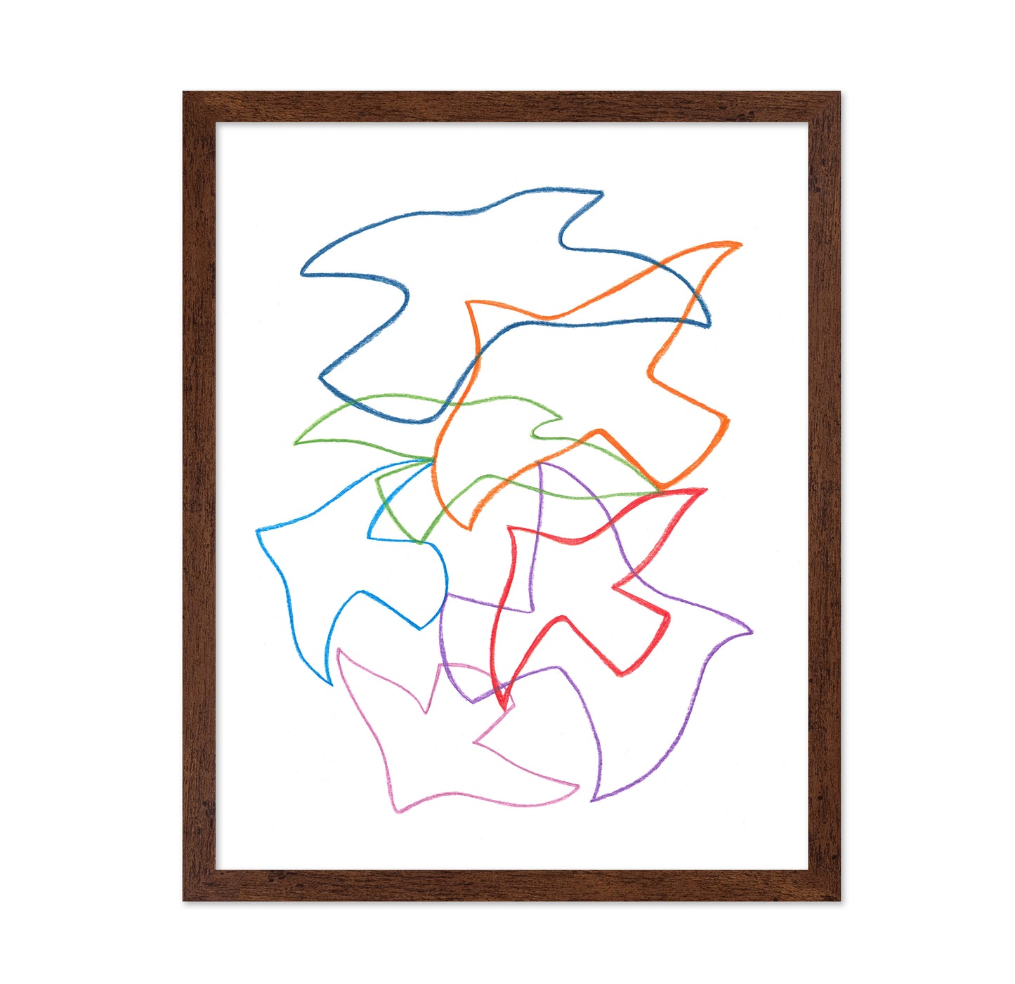Abstract Birds in Motion