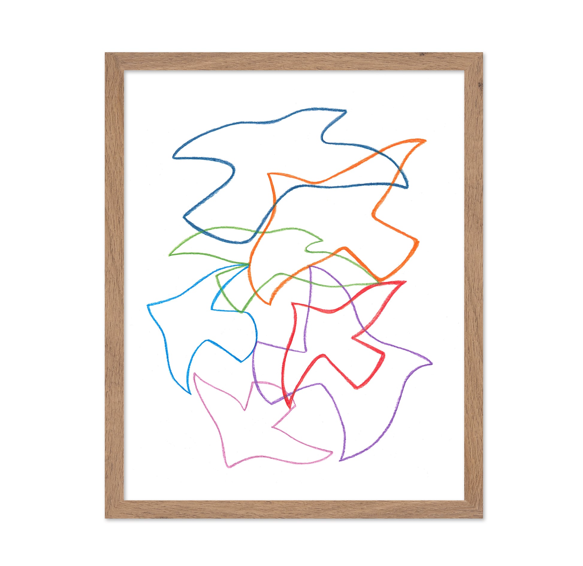 Abstract Birds in Motion