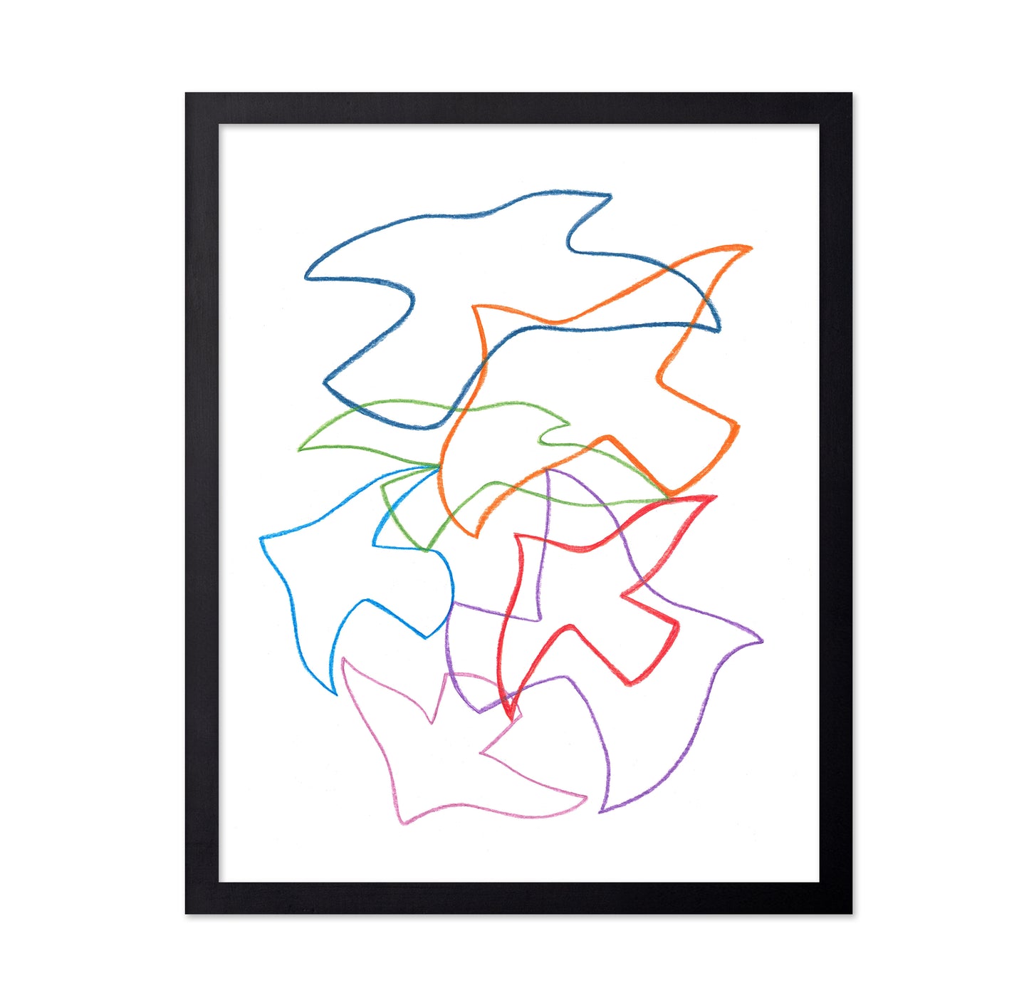 Abstract Birds in Motion