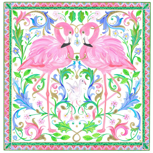 Two Pink Flamingos