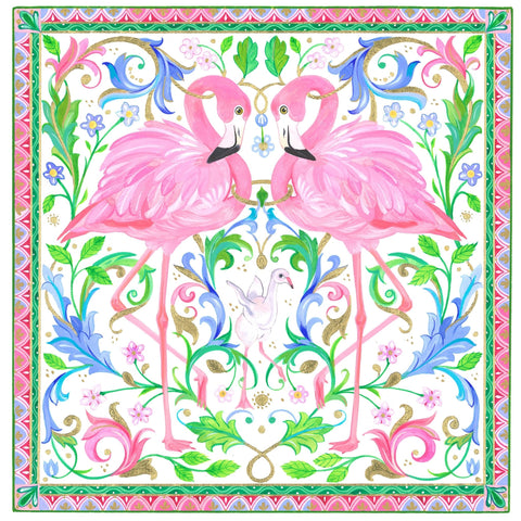 Two Pink Flamingos