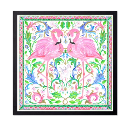 Two Pink Flamingos
