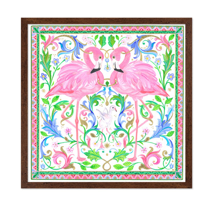 Two Pink Flamingos