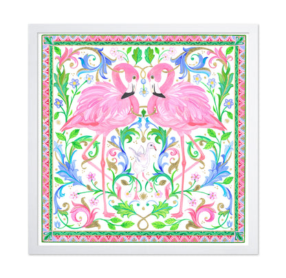 Two Pink Flamingos