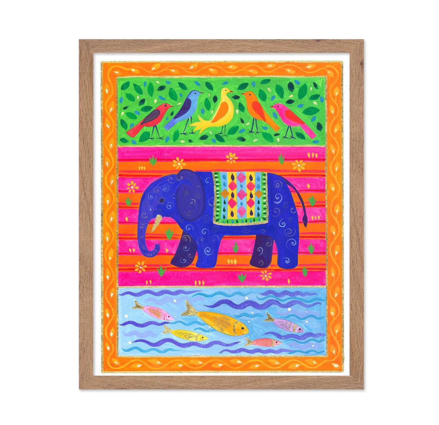 Vibrant Wildlife Tapestry