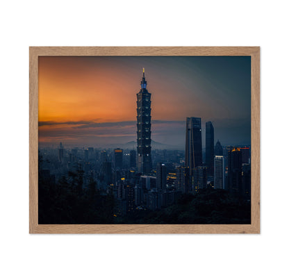Taipei 101 At Sunset
