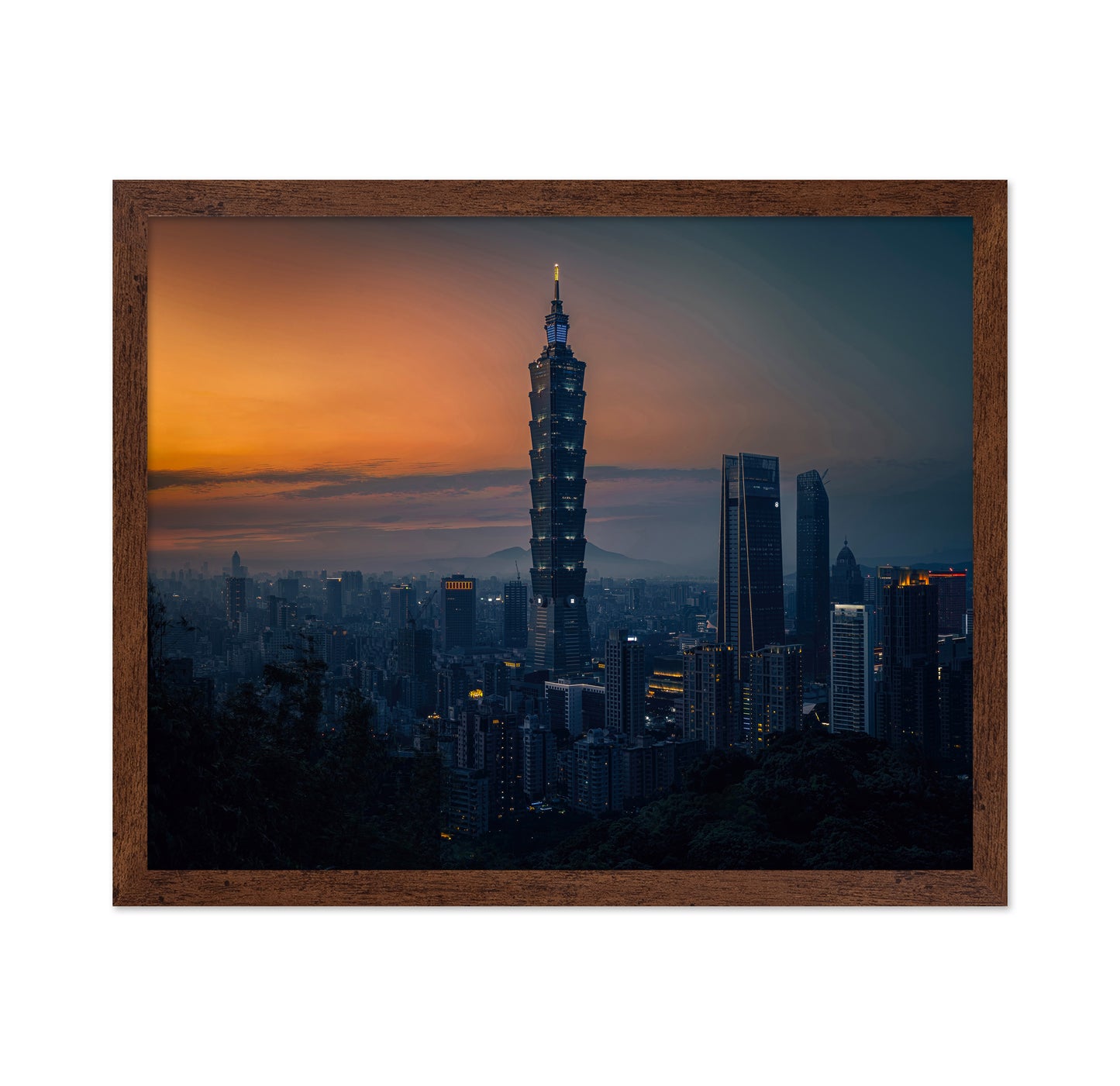 Taipei 101 At Sunset