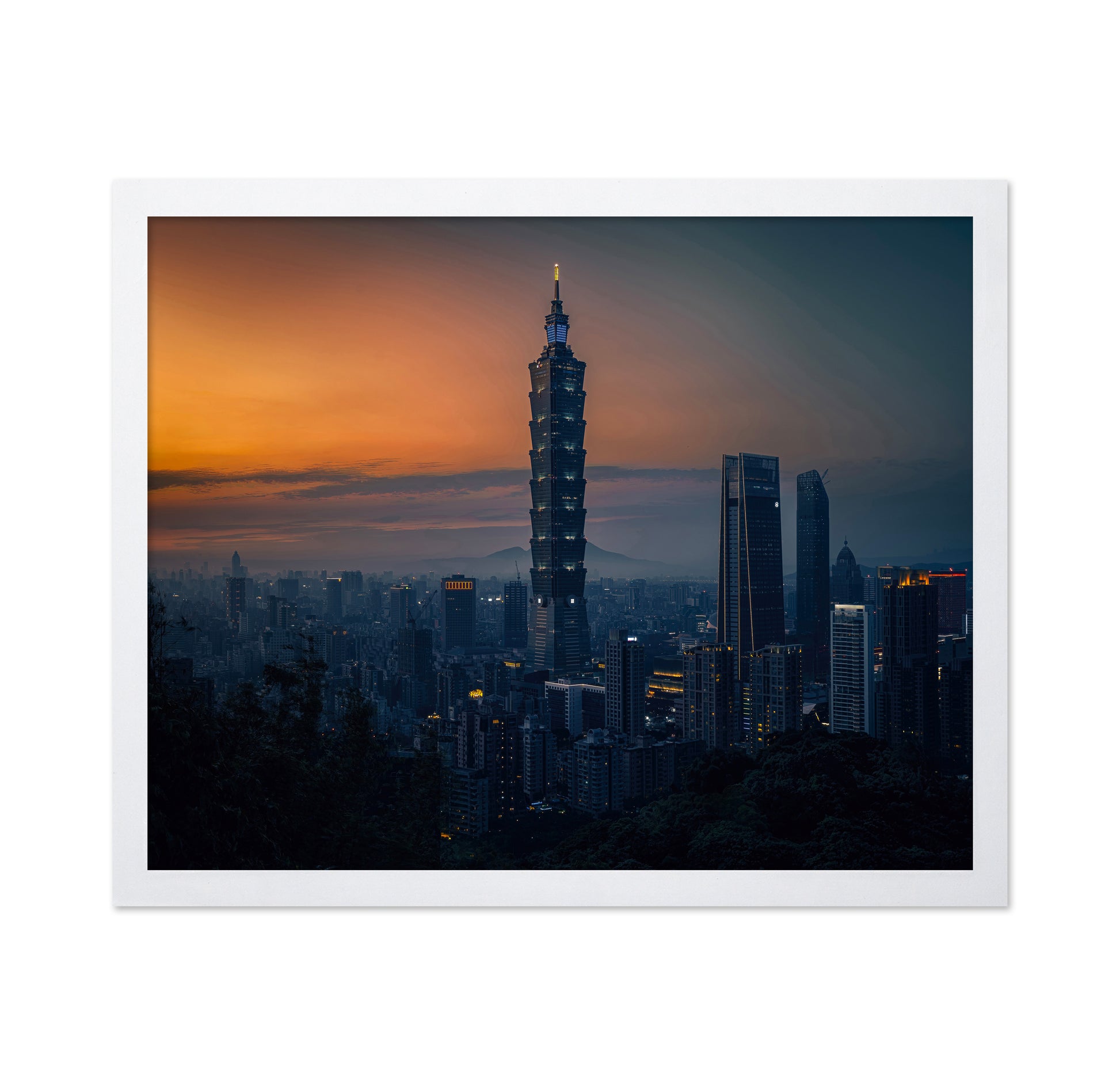 Taipei 101 At Sunset