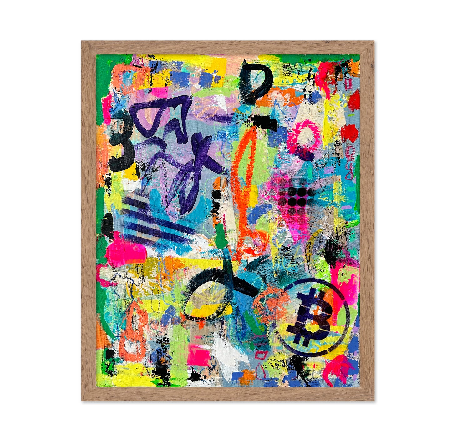 Colorful Graffiti Collage Wall Art