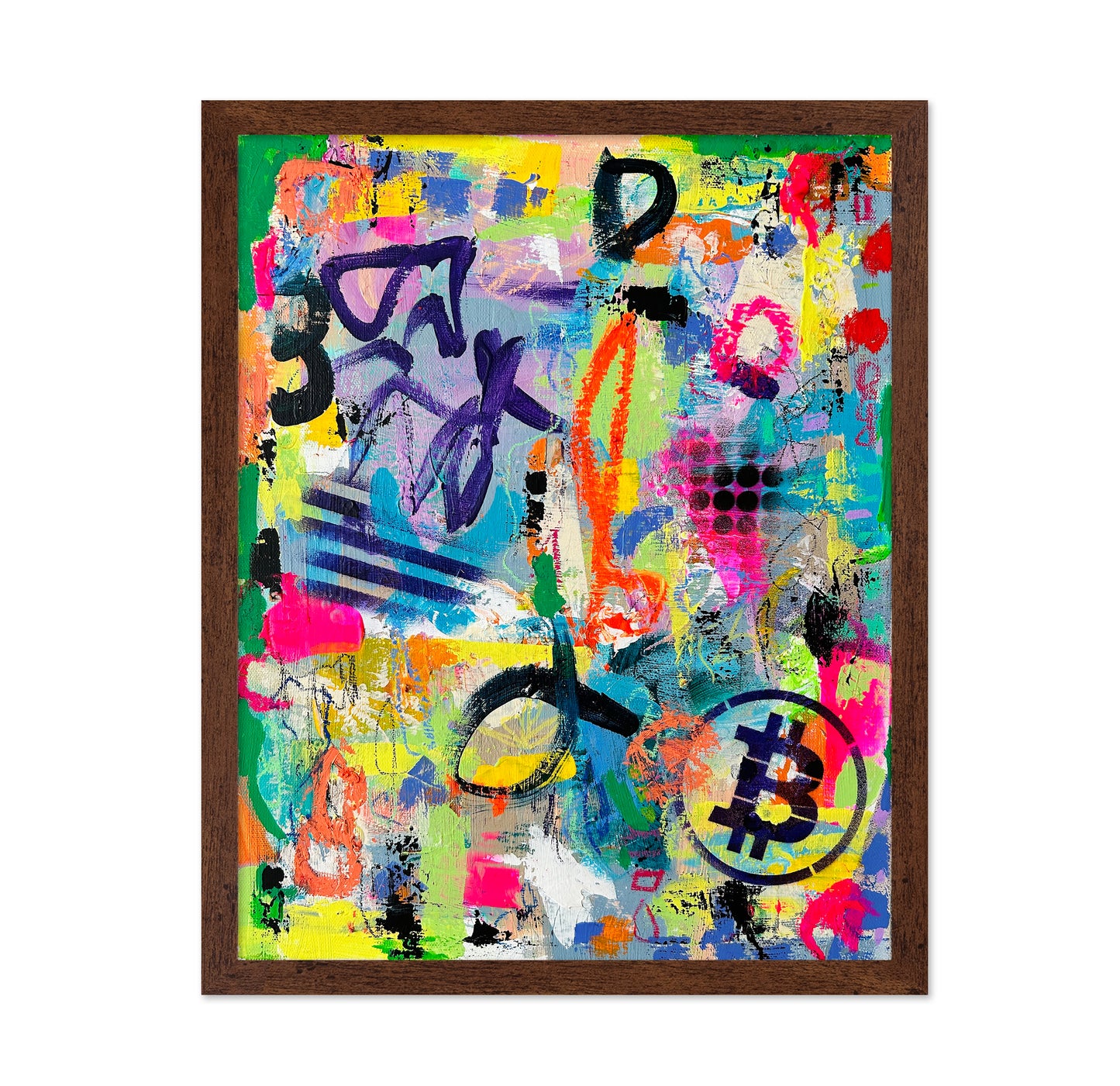 Colorful Graffiti Collage Wall Art
