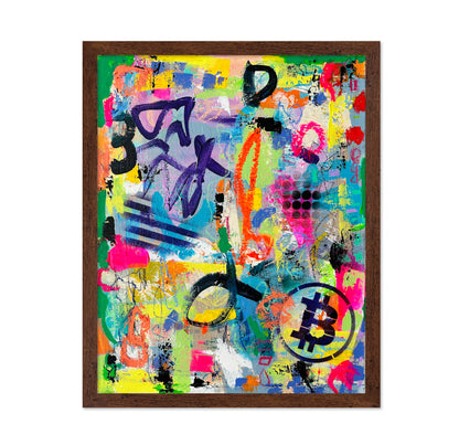 Colorful Graffiti Collage Wall Art