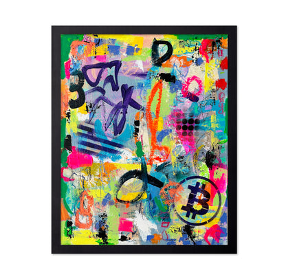 Colorful Graffiti Collage Wall Art