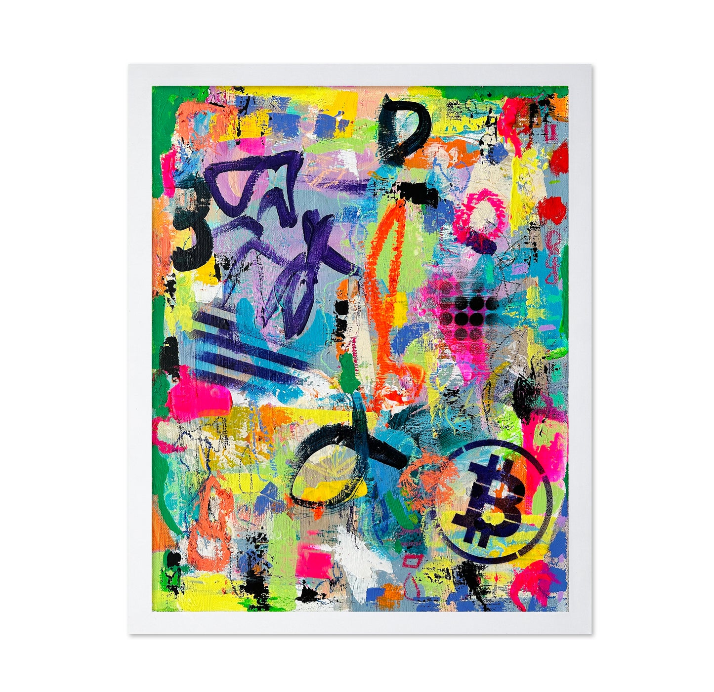 Colorful Graffiti Collage Wall Art