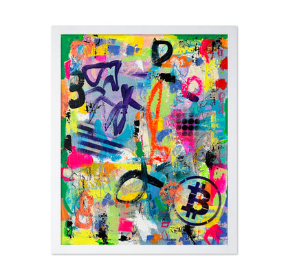 Colorful Graffiti Collage Wall Art