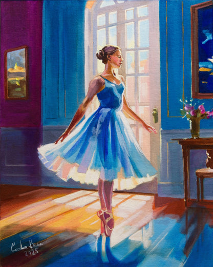 Ballerina In Blue
