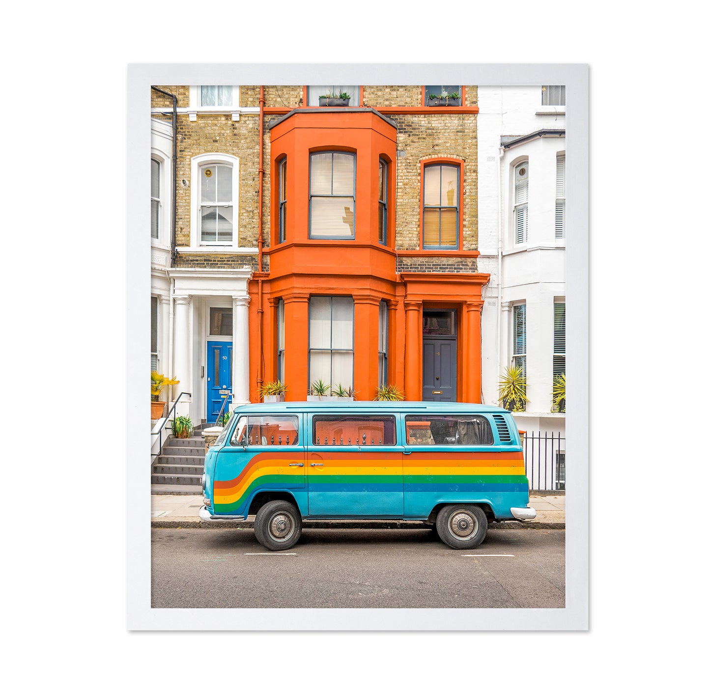 Retro Rainbow Van