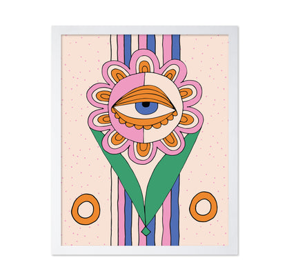 Evil Eye Flower Illustration