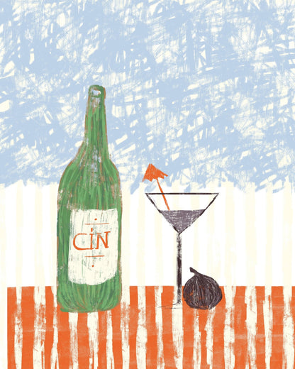Vibrant Gin & Fig Still Life