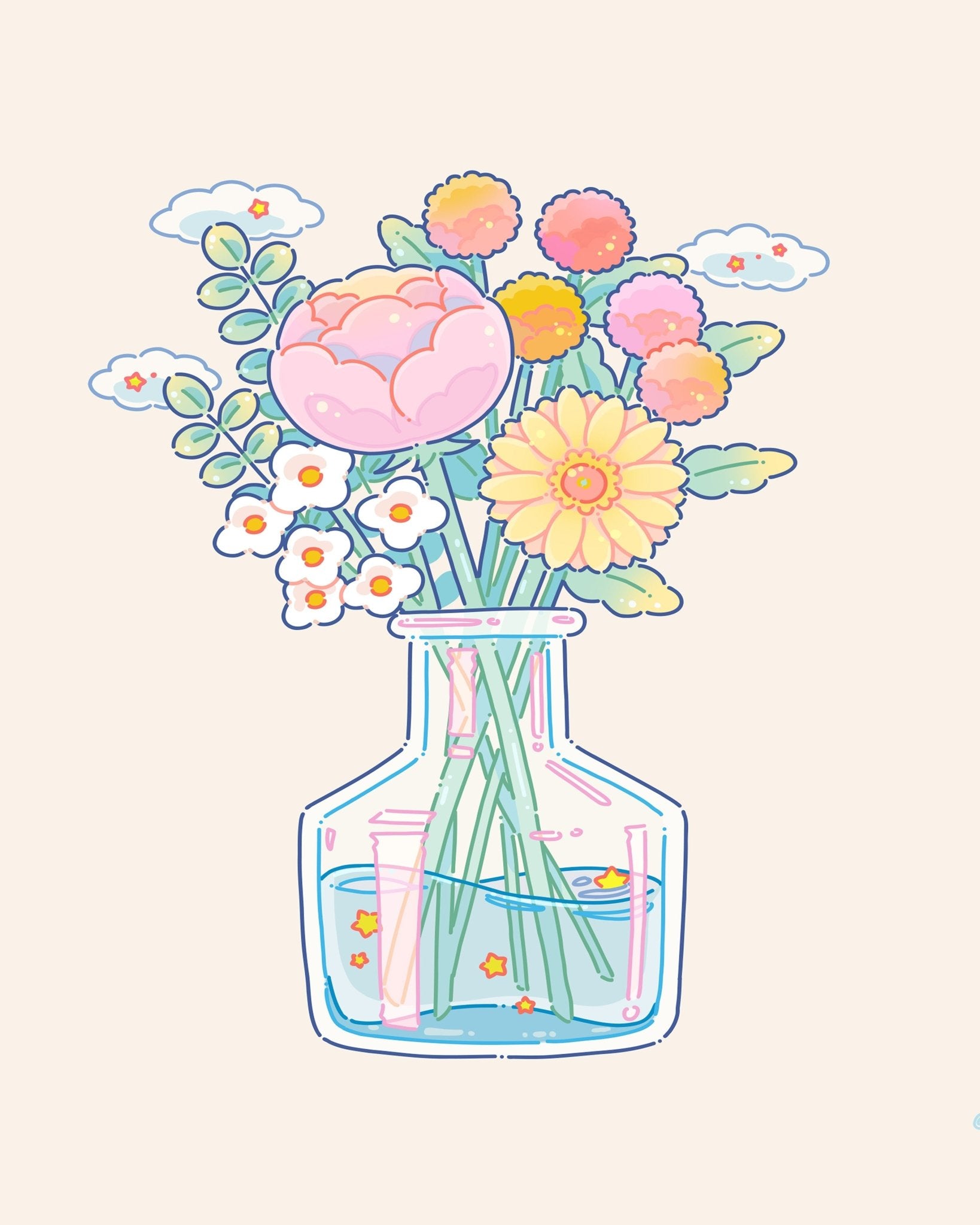 Summer Bouquet Vase